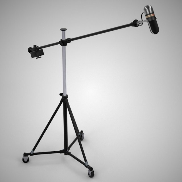 boom mic 3Dモデル .c4d .max .obj .3ds .fbx .stl .blend 