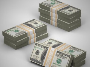 money bundles 3D-Modell