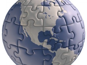 puzzle globe 3D Model