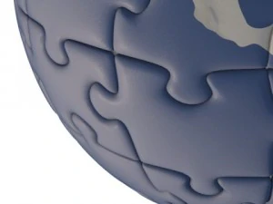 globus puzzle Model 3D