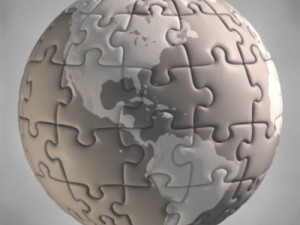 puzzle globe 3D Model