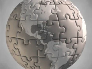 globus puzzle Model 3D