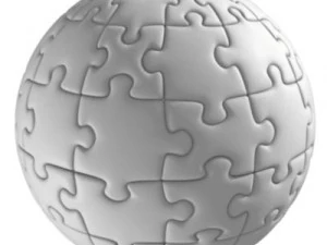 globus puzzle Model 3D