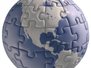 globus puzzle Model 3D