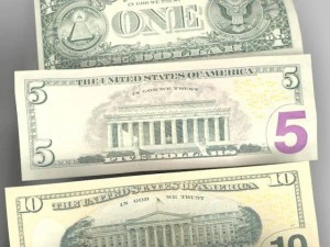 us bank notes 3D Model