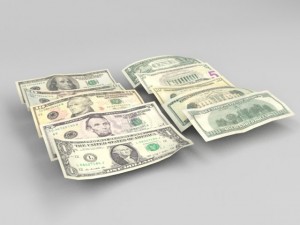 us bank notes 3D मॉडल