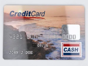 クレジットカード 3Dモデル