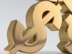 stacked currency symbols 3D 模型