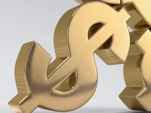 stacked currency symbols 3D Model