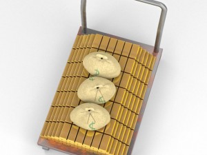 flatbed and dolly Model 3D
