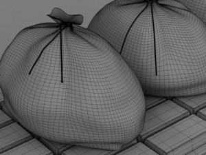 flatbed and dolly Model 3D