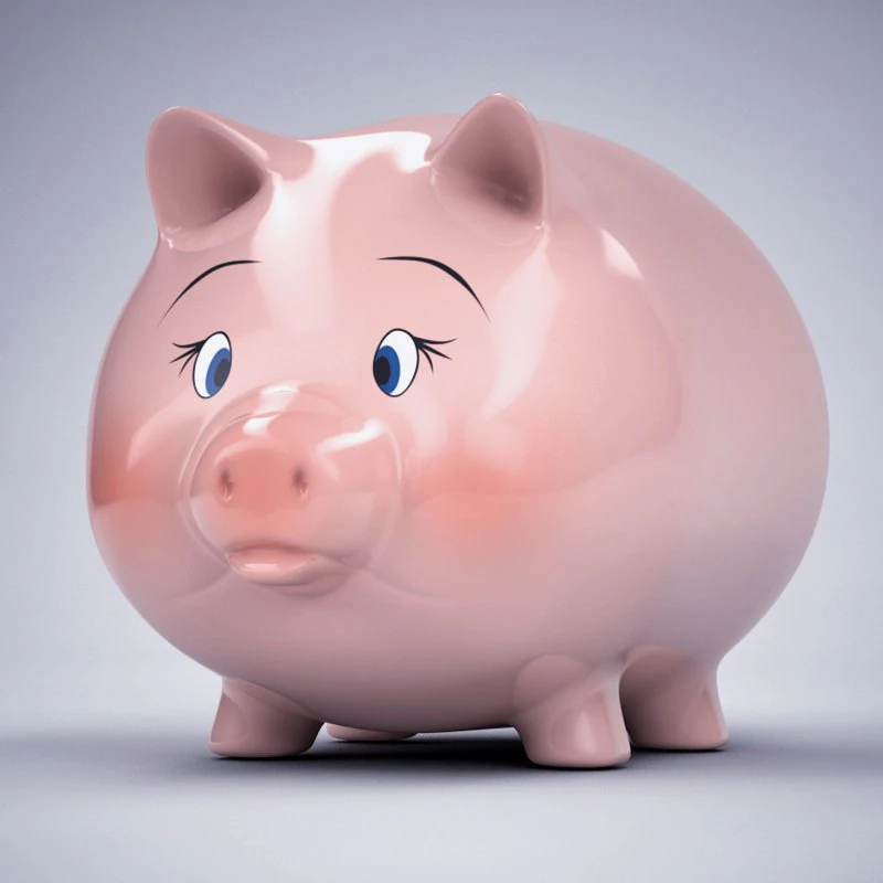 piggy bank 3D Model .c4d .max .obj .3ds .fbx .stl .blend 