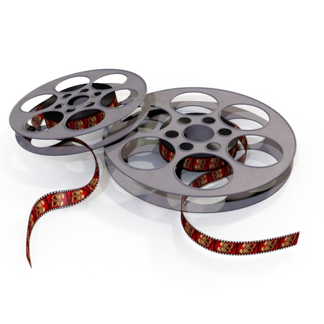 film reels Modèle 3D .c4d .max .obj .3ds .fbx .stl .blend 