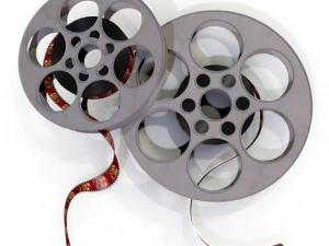 gulungan film Model 3D