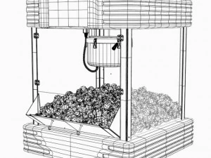 popcorn machine 3D Model