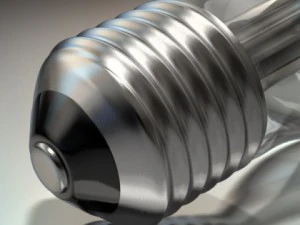 bola lampu standar Model 3D