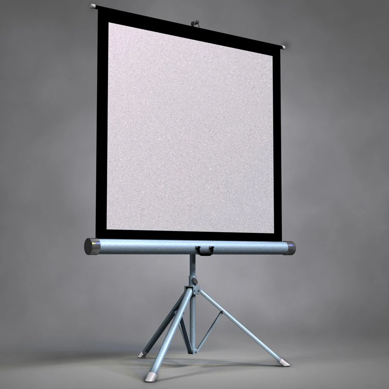 projector screen 3D Model .c4d .max .obj .3ds .fbx .stl .blend 