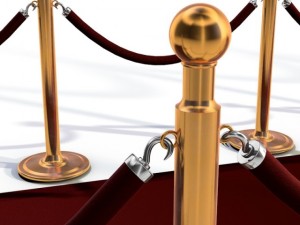 red carpet and dividers 3D-Modell