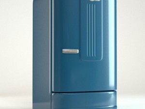 retro refrigerator Modelo 3D