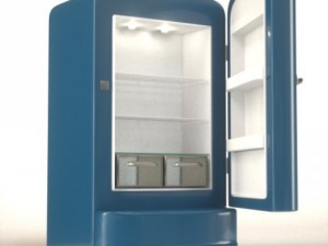 retro refrigerator 3D मॉडल