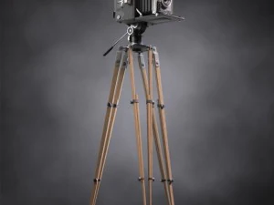 speed graphic on tripod 3D Model
