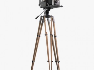 speed graphic on tripod 3Dモデル