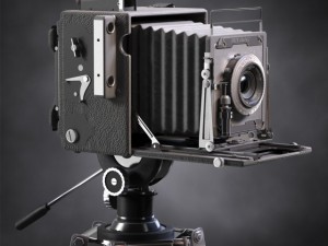 speed graphic on tripod 3Dモデル
