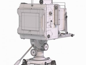 speed graphic on tripod 3Dモデル