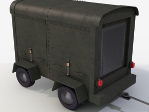 spot light and generator 3D Model