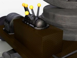spot light and generator 3D Model