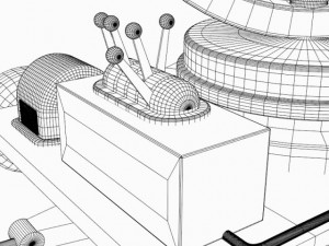 spot light and generator 3D Model