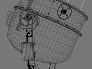spot light and generator 3D Model