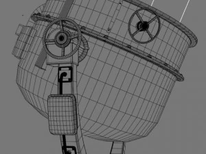 spot light and generator 3D Model