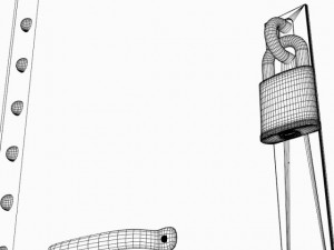 spot light and generator 3D Model