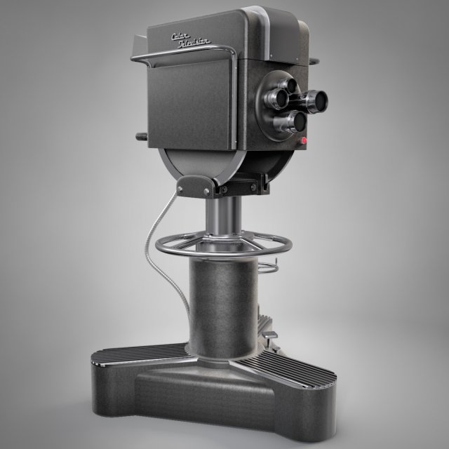 television camera 3D Модель .c4d .max .obj .3ds .fbx .stl .blend 