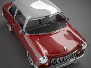 retro car 3D 모델