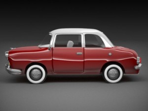 retro car 3D 모델