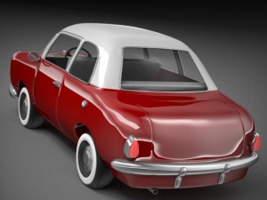 retro car 3D 모델
