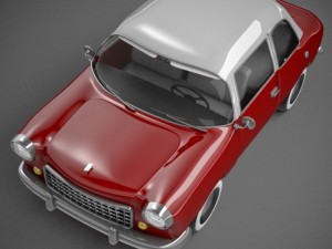 retro car 3D 모델