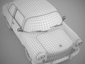 retro car 3D 모델