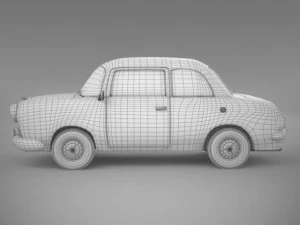 retro car 3D Model
