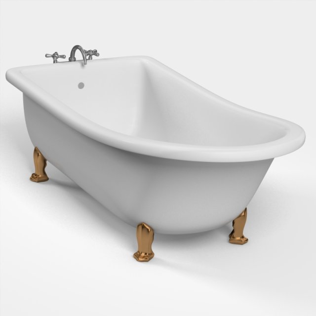 classic bathtub 3D 모델 .c4d .max .obj .3ds .fbx .stl .blend 