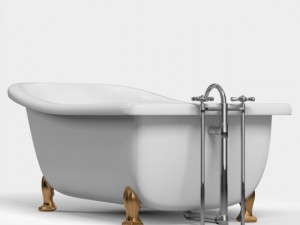 classic bathtub 3D 모델