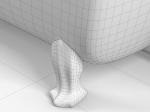 classic bathtub 3D 모델