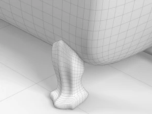 klasyczna wanna Model 3D
