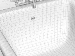 classic bathtub 3D 모델