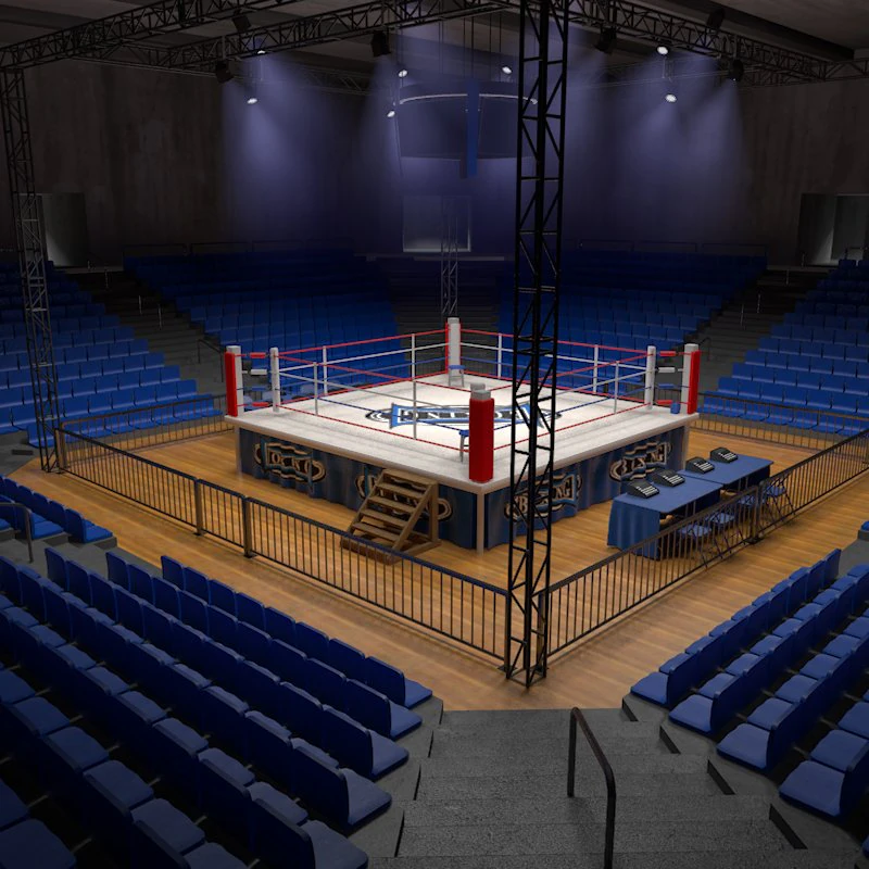 boxing stadium 3D Model .c4d .max .obj .3ds .fbx .stl .blend 