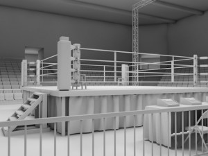 boxing stadium 3Dモデル