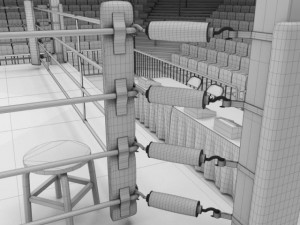 boxing stadium 3Dモデル