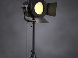 vintage spotlight 3D Model